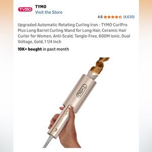Gold Automatic Rotating Curling Iron